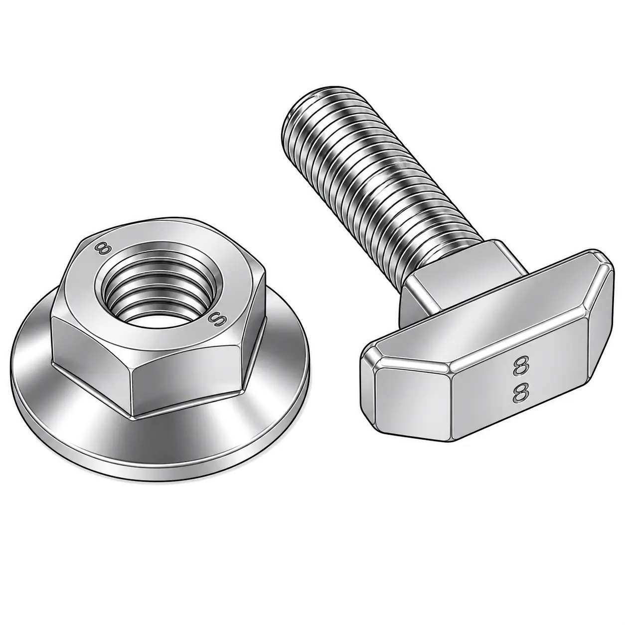 T-Head Bolts & Mechanical Fastening Components